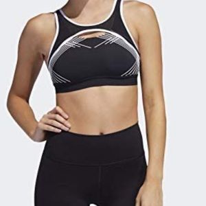 Adidas Don’t Rest Torch Black and White Sports Bra